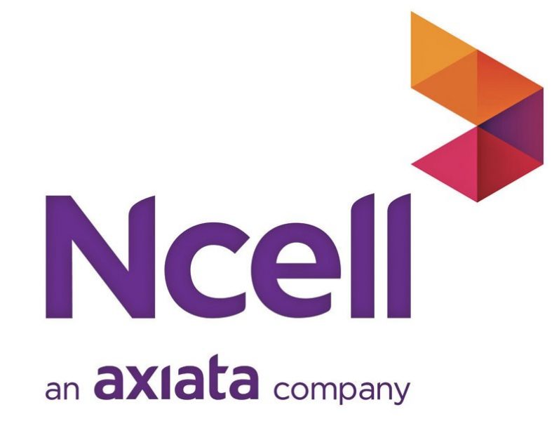 New brand logo of Ncell - an Axiata company.