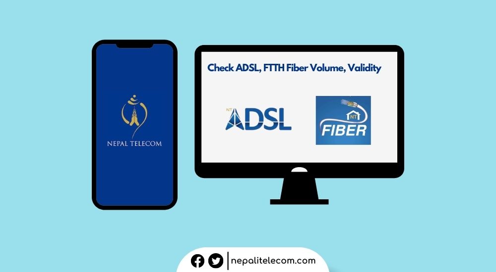 Check Ntc ADSL Fiber net Volume Validity