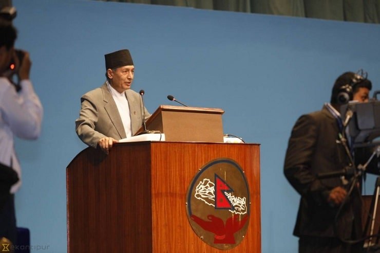 Finance Minister presenting budget. Source: Kantipur