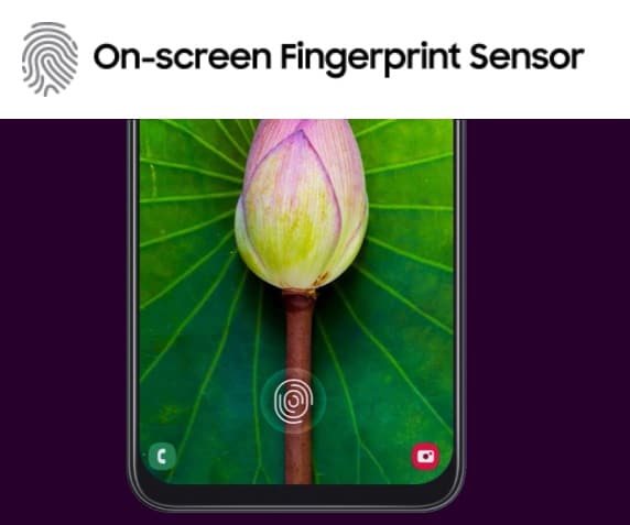 On-screen fingerprint sensor
