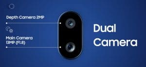 Samsung A10s dual camera