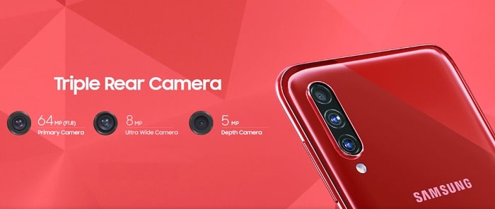 Galaxy A70s camera