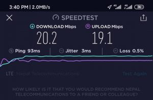 Ntc 4G speed Rara