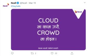 Ncell corona virus Cloud