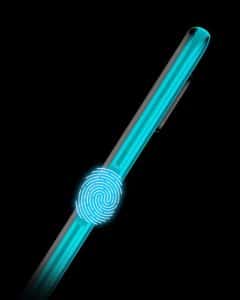 Side mounted fingerprint sensor