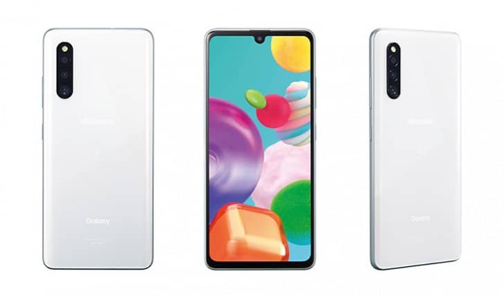 galaxy a41 design and display