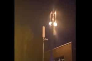 5G tower put on fire UK