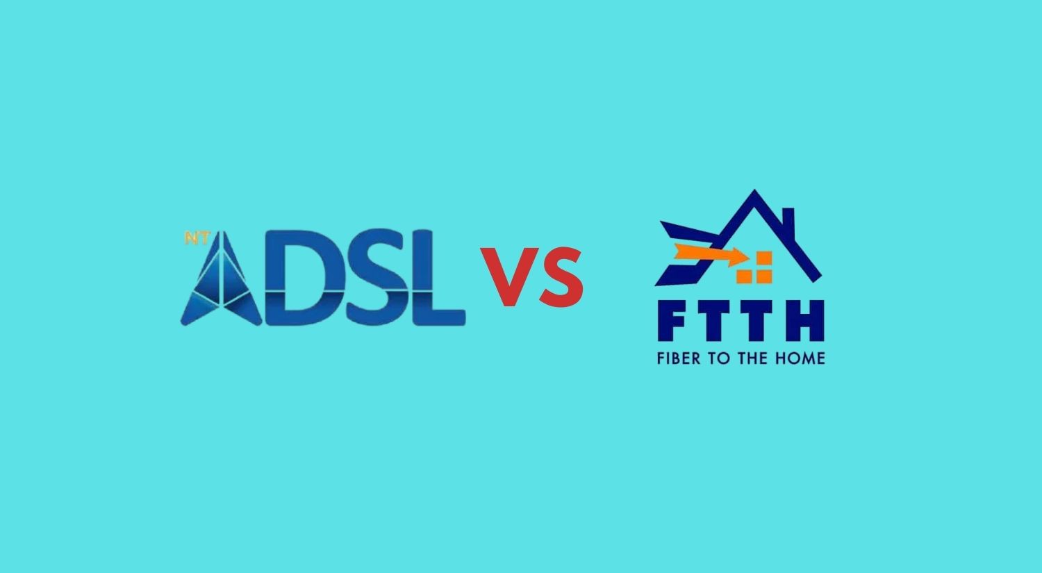 ADSL vs FTTH fiber internet