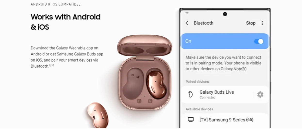 samsung galaxy buds live connectivity