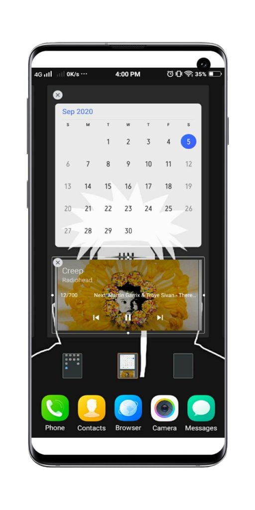 Widget remove