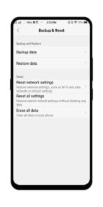 phone reset