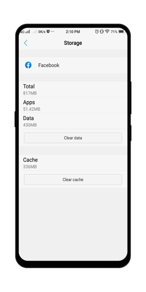 remove clear app cache