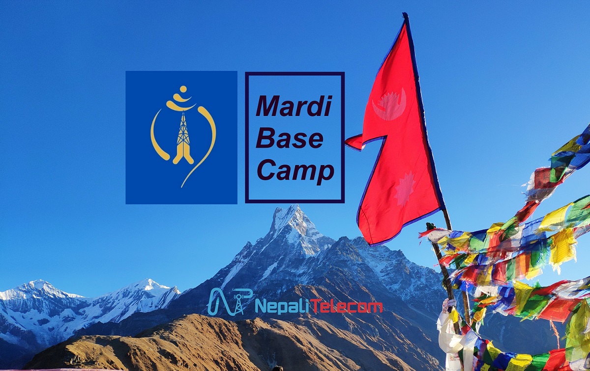 Nepal Telecom Mobile signal at Mardi Base Camp