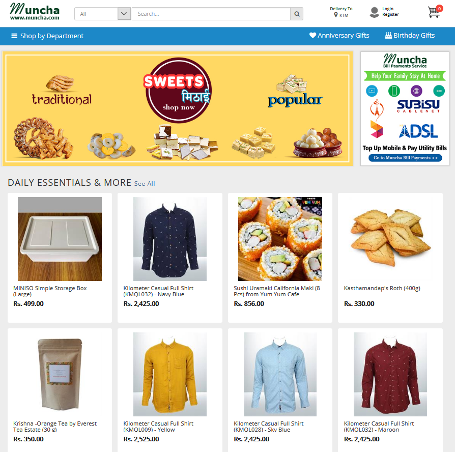 muncha.com online shopping in nepal