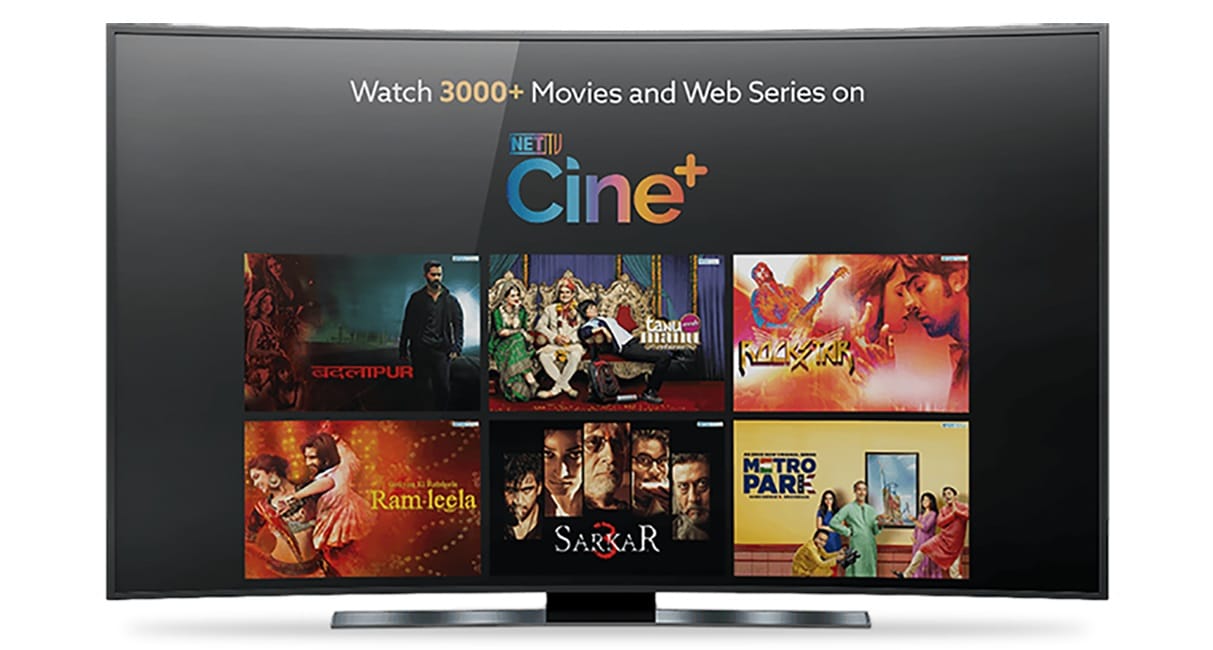 NetTV Cine+ Subscription Brings 3000+ On Your TV/OTT Apps.