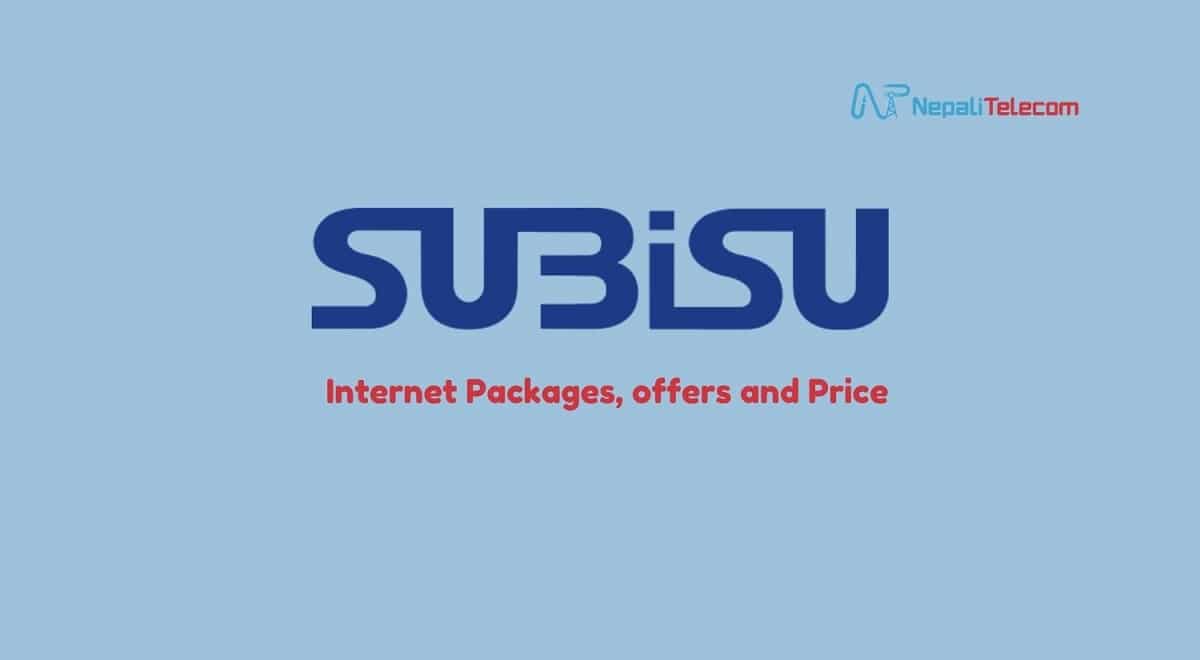 Subisu Internet packages price offers