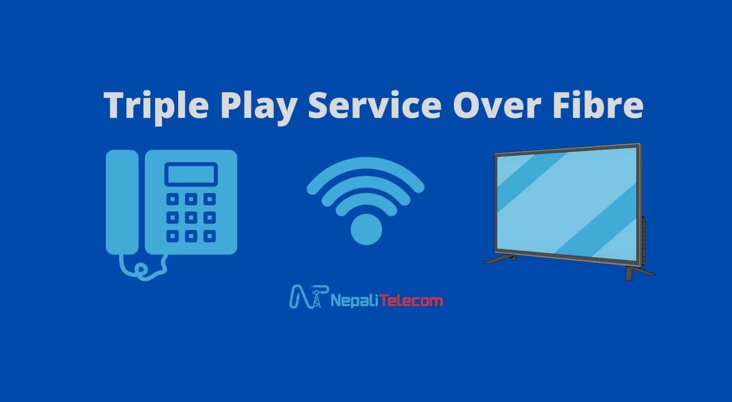 Triple play service over fiber