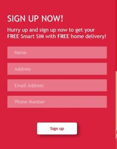 Online order SIM card Smart Cell