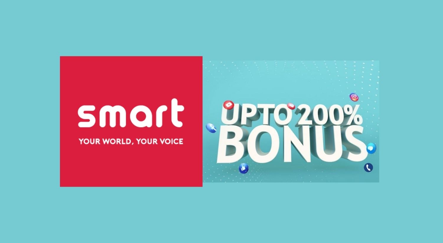 Smart Cell bonus on recharge 200 percent