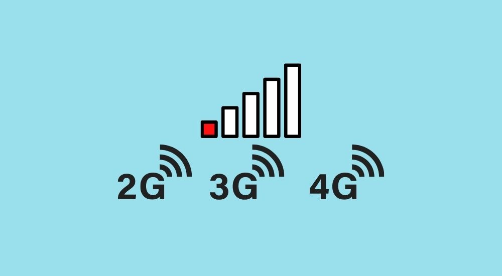 Mobile network fluctuation 2G 3G 4G