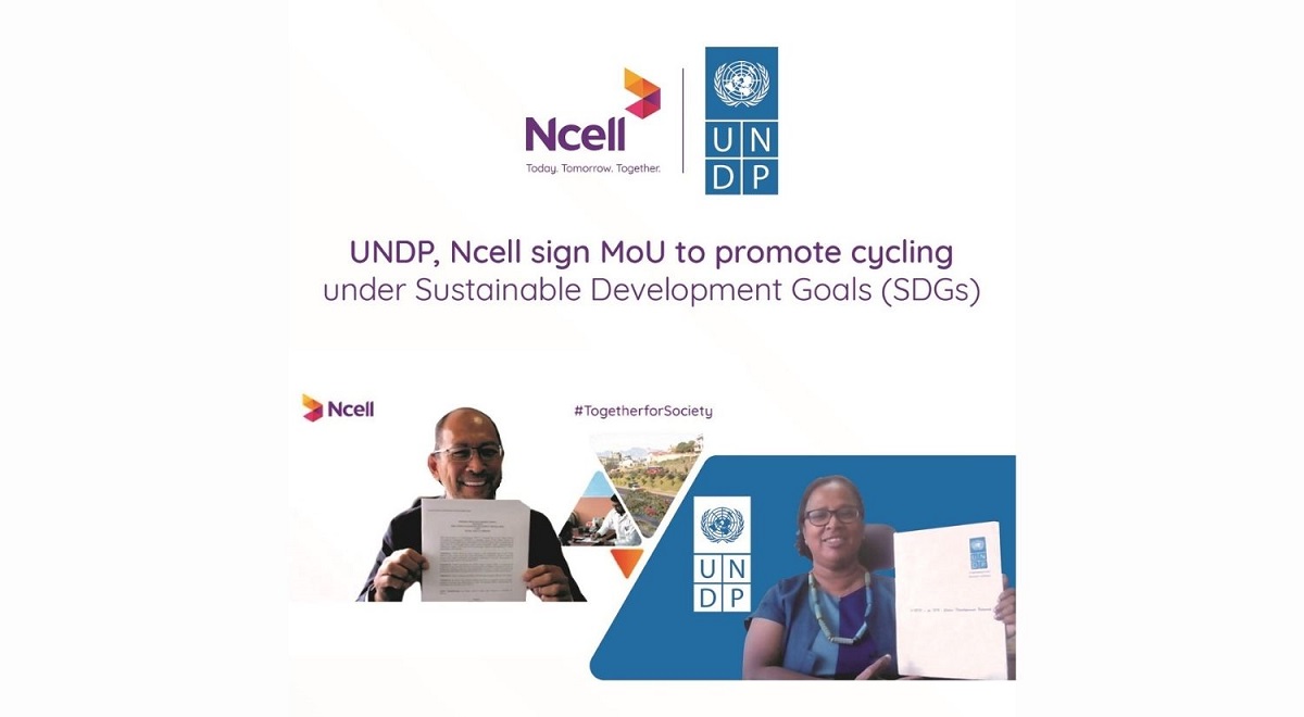 Ncell UNDO MoU Cycling SDG