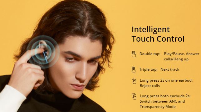 Realme Buds Air 2 Controls