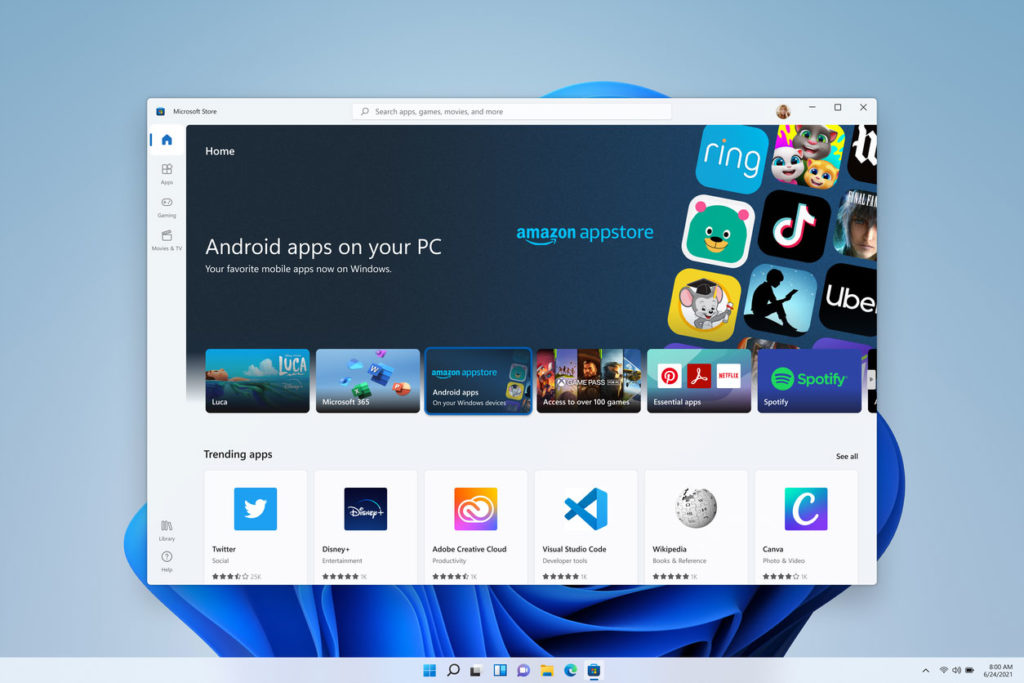 Android apps on Windows 11 PC