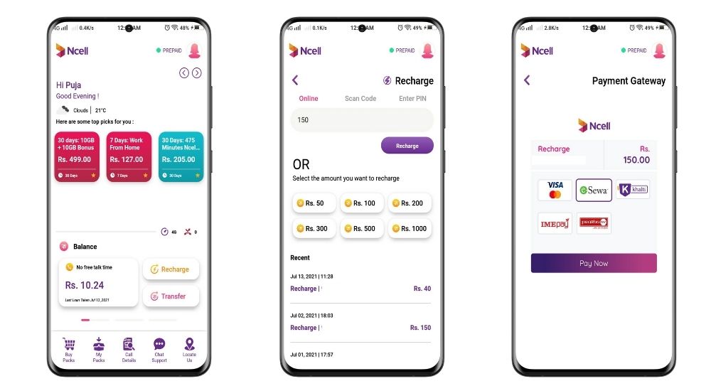 recharge-option-in-new-ncell-app-feature