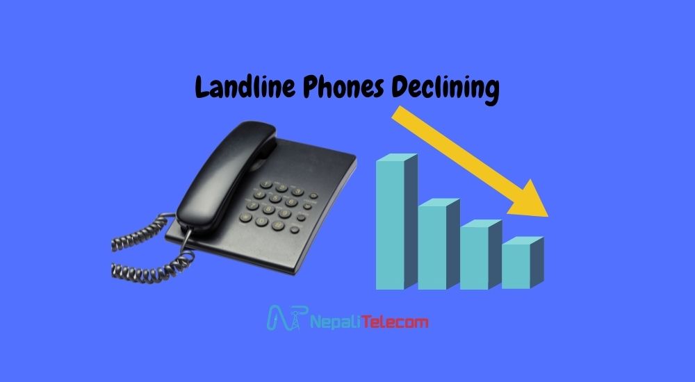 landline phones decreasing in Nepal
