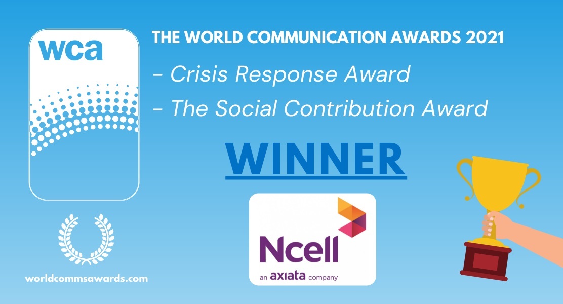 Ncell wins two WCA award social contribution crisis reponse award