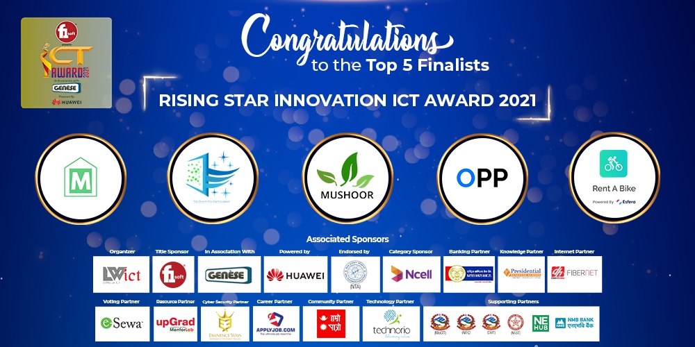 Top 5 Rising star Innovation ICT award 2021