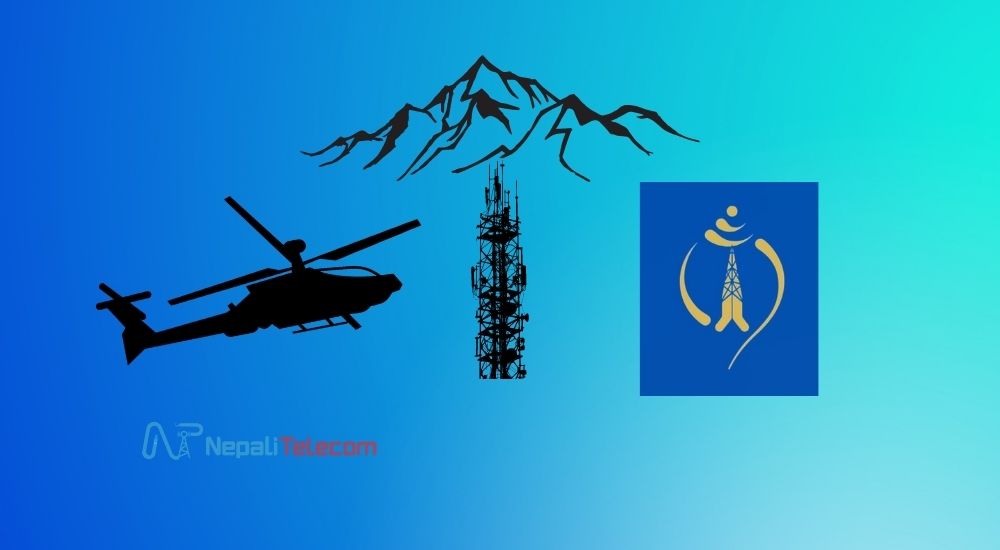 Ntc use helicopter to transport telecom equipment remote areas
