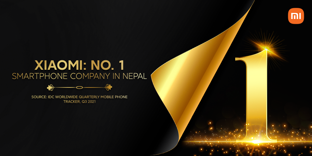 Xiaomi No.1 Smartphone Brand in Nepal
