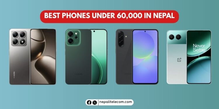 Best phones under 60000 in Nepal latest price
