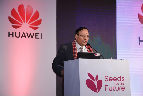 Huawei Seeds for the future Minister of Education Mr. Devendra Poudel