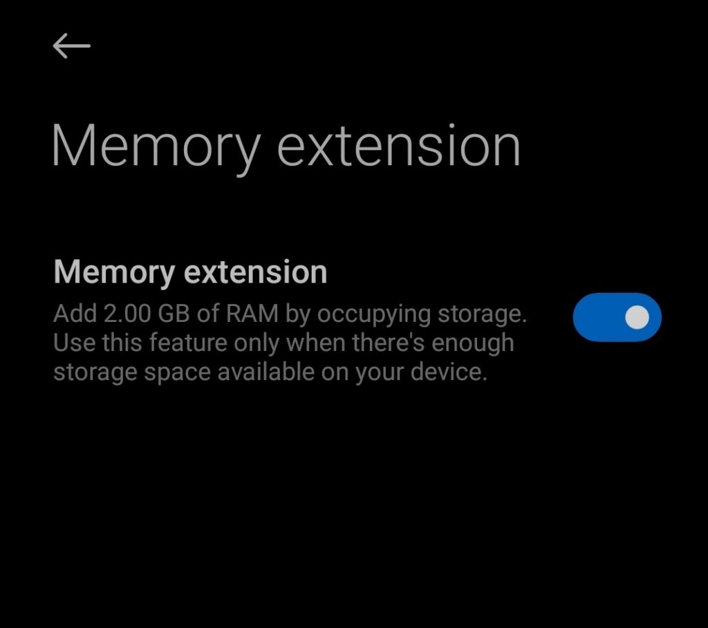 Redmi Note 11 RAM Expansion