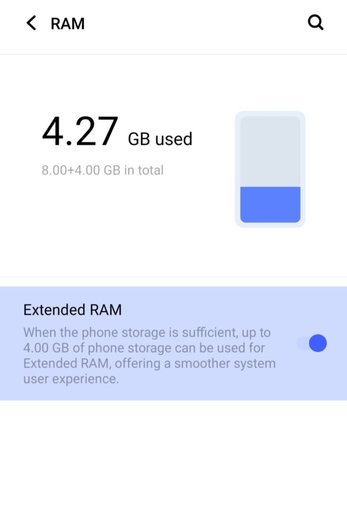 Vivo V23e RAM Expansion