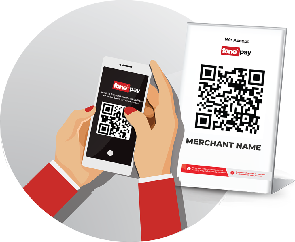 Fonepay QR code scan and pay