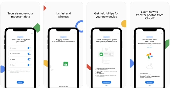 Google Switch to Android app