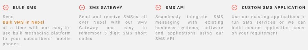 SparrowSMS services