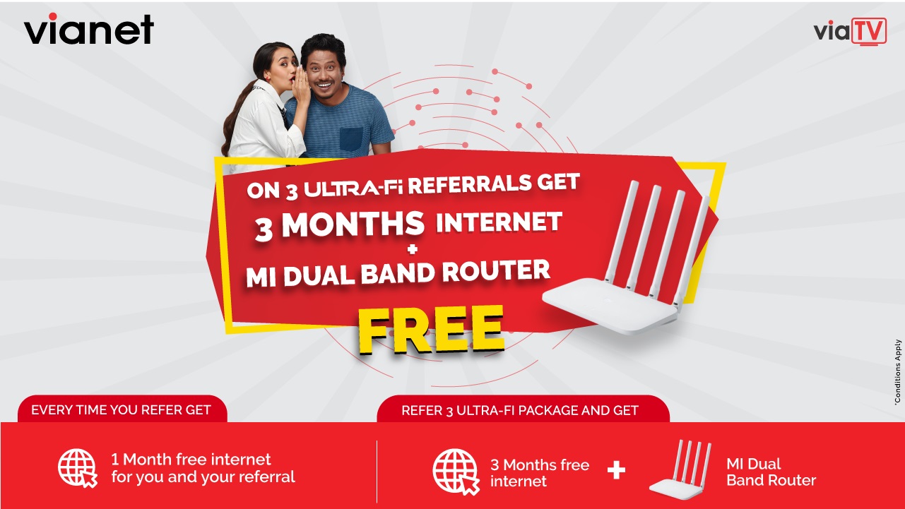 Vianet Referral campaign offer