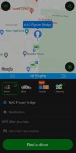 inDriver interface taxi apps in Nepal