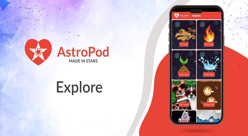 AstroPod mobile app Explore