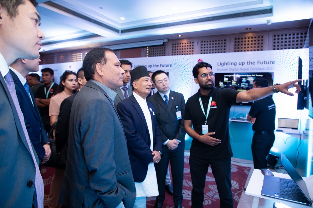 Huawei Lighting up the future exhibition Digital Nepal Conclave 2022