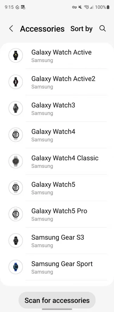 Samsung Galaxy Watch 5 Listed