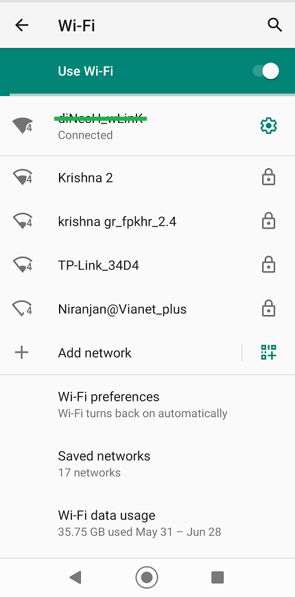 find saved WiFi password on Android devices