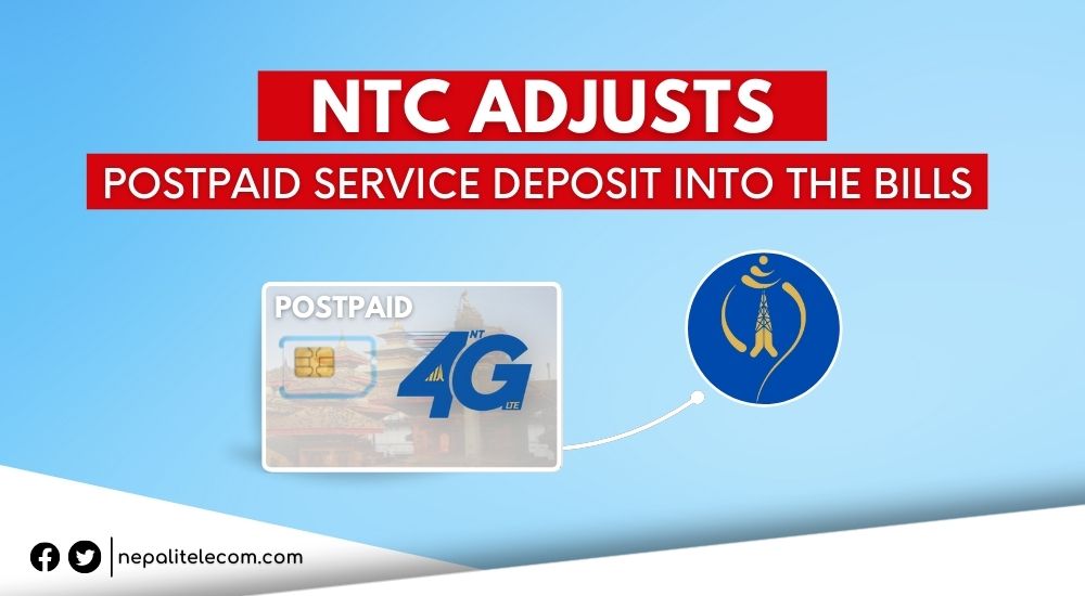 Nepal Telecom adjusts Postpaid deposit into bills