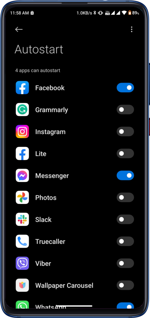 Autostart Option