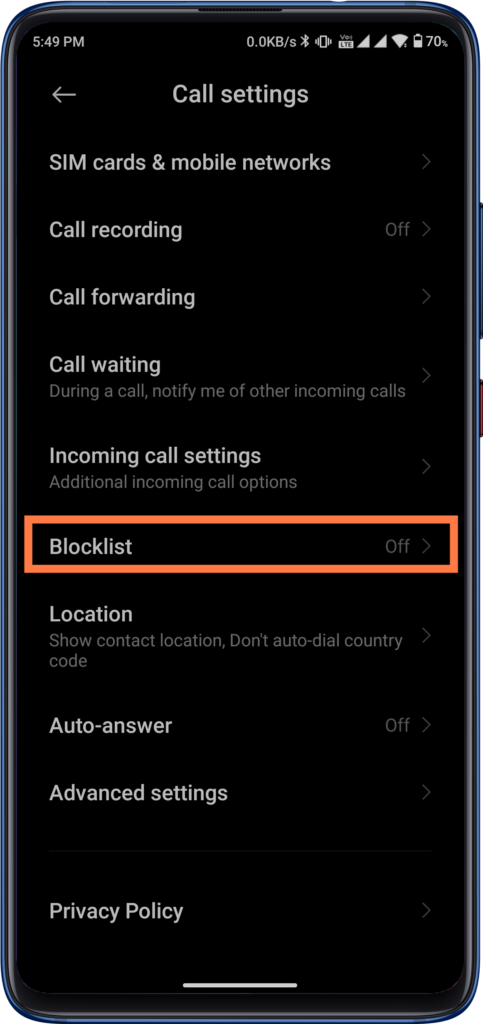 How to block spam calls on MIUI Dialer of Xiaomi Phones