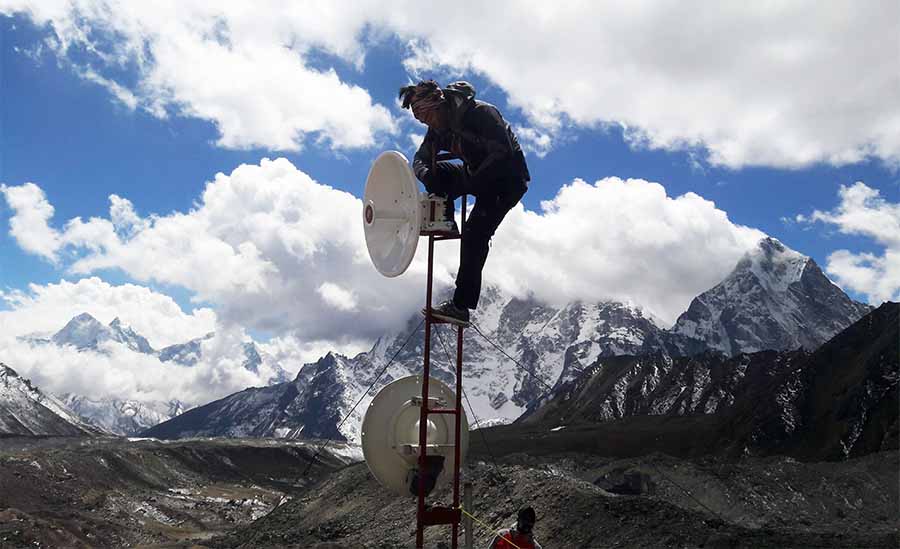 Satellite broadband internet in Nepal